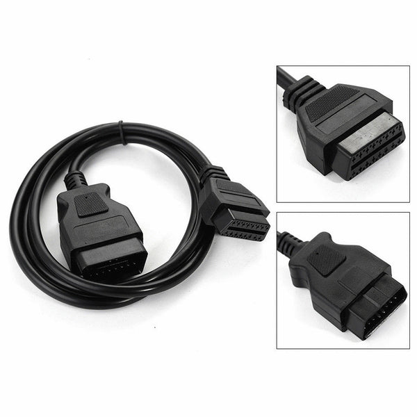 16 Pin Male to Female 1.5M Extension Extent Diagnostic Cable Adapter OBD-II OBD2