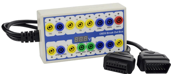 OBDII Protocol Detector & Break Out Box OBD2 Car Diagnostic Tool