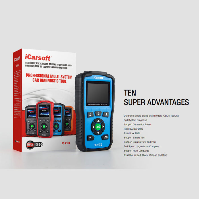 LATEST ICARSOFT FD V1.0 - PROFESSIONAL DIAGNOSTIC TOOL FOR FORD & HOLDEN - OFFICIAL UK DISTRIBUTOR