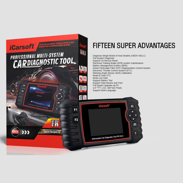 LATEST ICARSOFT FR V2.0 - PROFESSIONAL DIAGNOSTIC TOOL FOR FRENCH VEHICLES (PEUGEOT, CITROEN, RENAULT & DACIA) - OFFICIAL UK DISTRIBUTOR