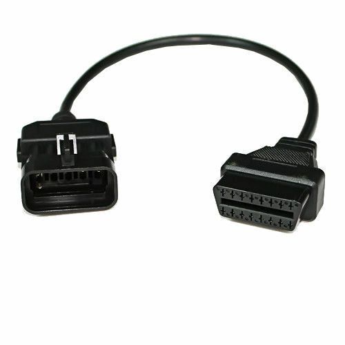 10 pin to 16 pin OBDII Female Auto Car DLC Adapter Cable For Opel Vauxhall