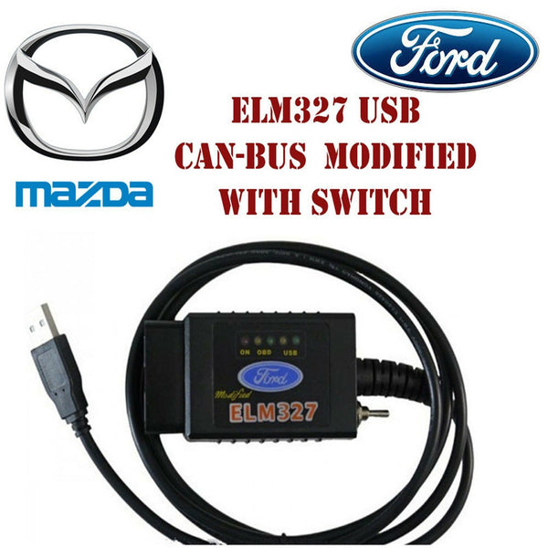 Forscan ELM327 USB OBD2 Diagnostic Tool CanBus Scanner With Switch For Mazda