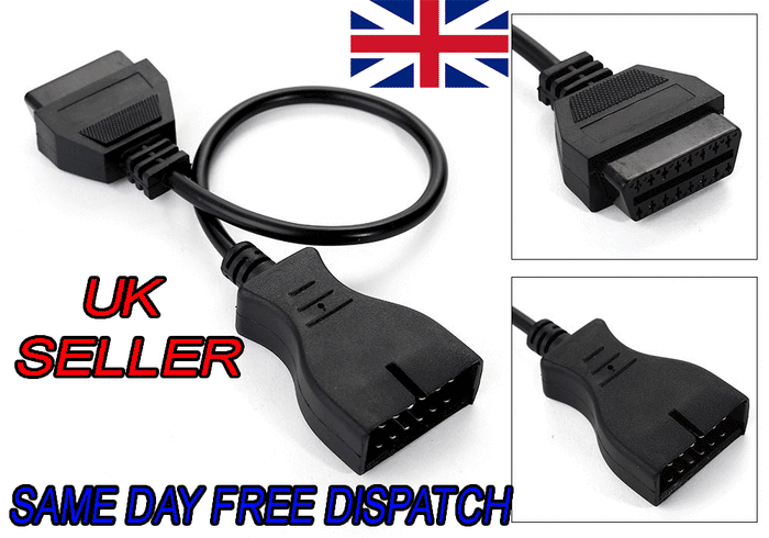 GM/DAEWOO 12 Pin OBD1 To 16Pin OBD2 Conector Adapter Cable For Diagnostic Scaner