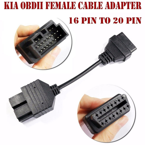 KIA 20 pin -16 pin OBD - OBD2 Diagnostic adapter lead cable connector 20pin