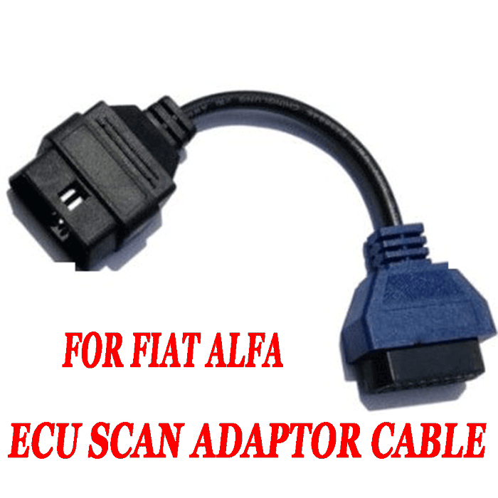 BLUE Adapter Diagnostic Cable Fiat Alfa Multi ECU Scan For Cars